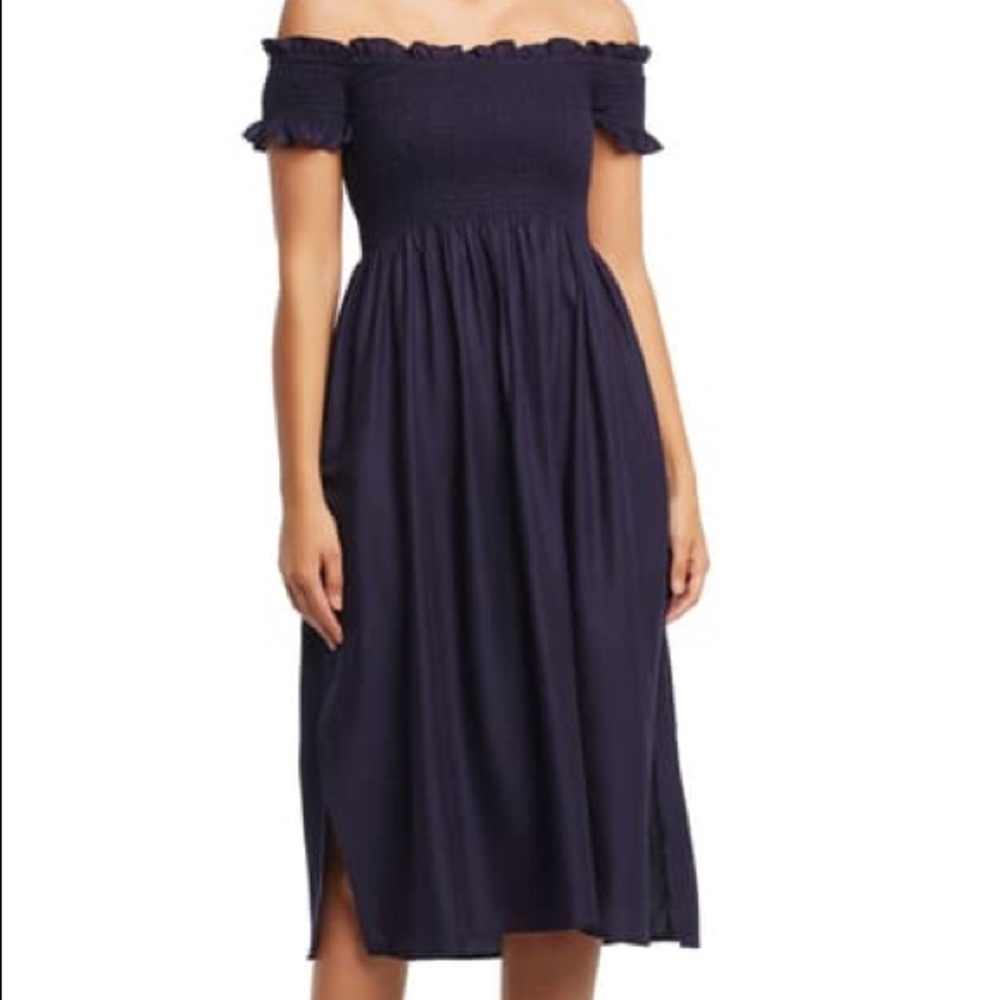 NWT Bardot Cindy Off Shoulder Midi Dress